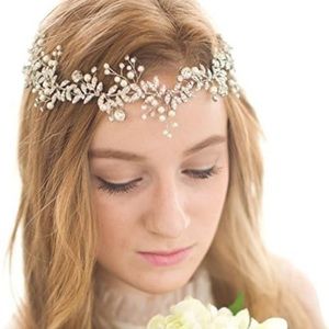 Handmade crystal rhinestones bridal headband